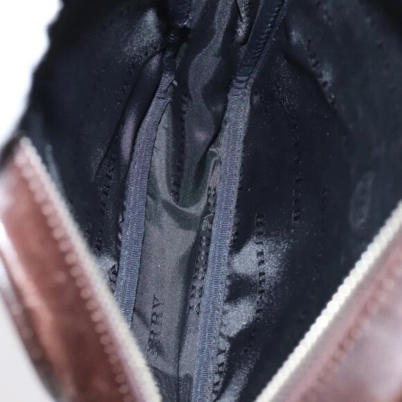 BURBERRY Nova Check Shoulder Bag Canvas Beige Auth KD202 - Picture 10 of 16